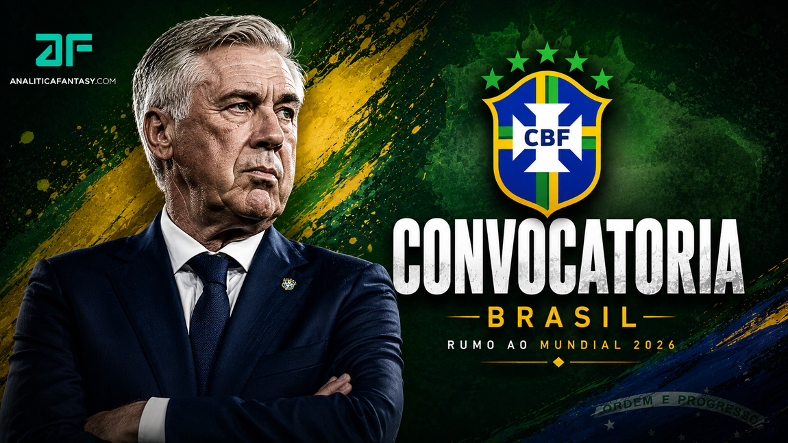 Convocatoria de Brasil para el Mundial 2026: los 26 elegidos por Carlo Ancelotti