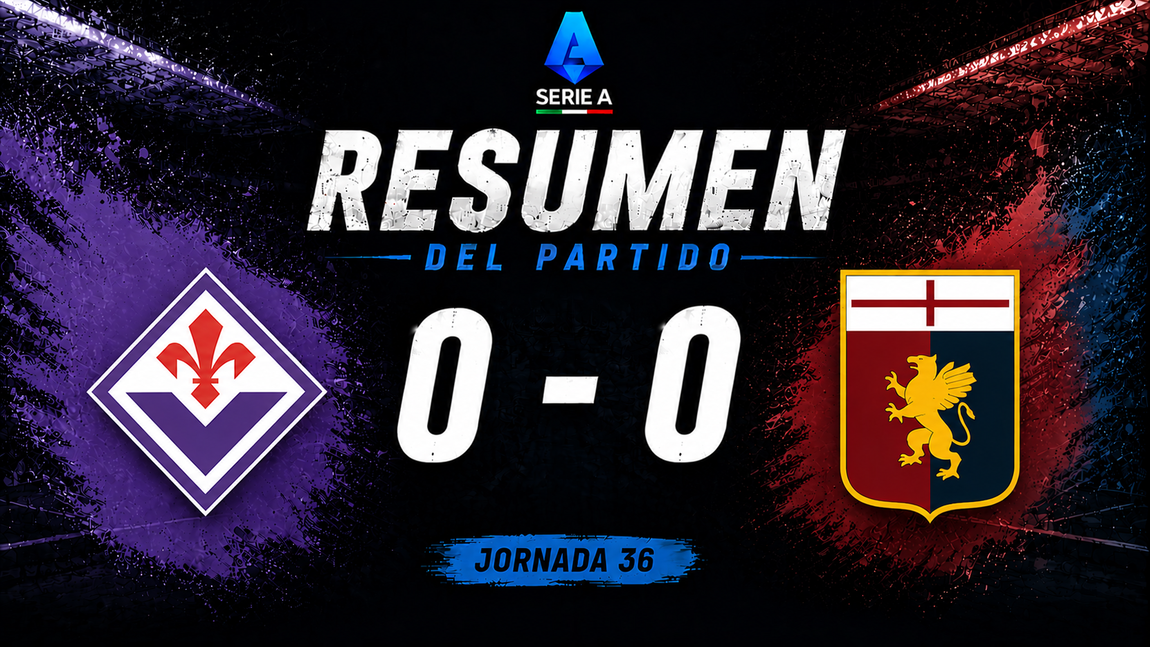 Portada de Fiorentina 0-0 Genoa: crónica de la jornada 36 en la Serie A