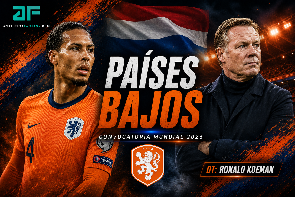 Convocatoria de Países Bajos para el Mundial 2026: los 26 de Koeman