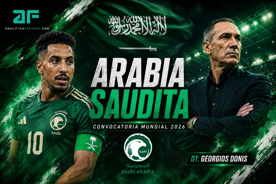 Convocatoria de Arabia Saudí para el Mundial 2026: Donis confía en el bloque de Catar 2022 con Salem Al Dawsari y Saud Abdulhamid