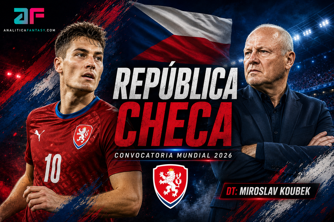 Convocatoria de la República Checa para el Mundial 2026: Koubek apuesta por Souček y Schick con Sochůrek como apuesta joven