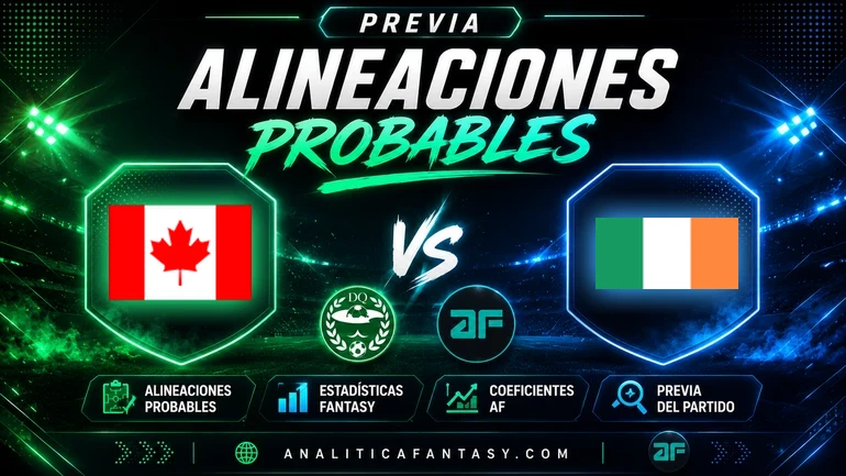 Canadá 1-1 Irlanda: reparto de golpes y apuntes fantasy rumbo al Mundial 2026