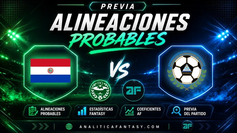 Paraguay 4-0 Nicaragua: goleada con apuntes fantasy rumbo al Mundial 2026