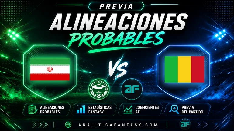 Irán 2-0 Mali: crónica y apuntes fantasy rumbo al Mundial 2026