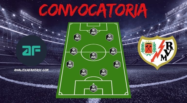 Convocatoria de Rayo Vallecano para La Liga. Jornada - 23